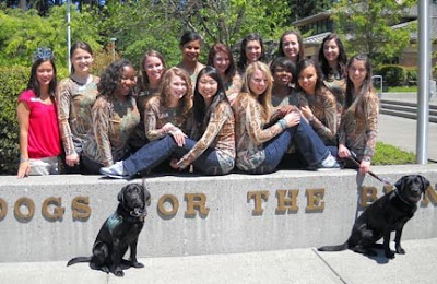 2010 Portland Rose Festival' reigning Princesses and last year’s Queen