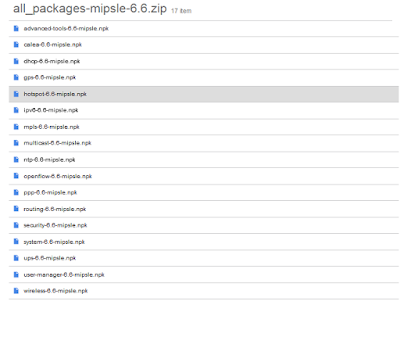 Mikrotik RouterOS Mipsle Package