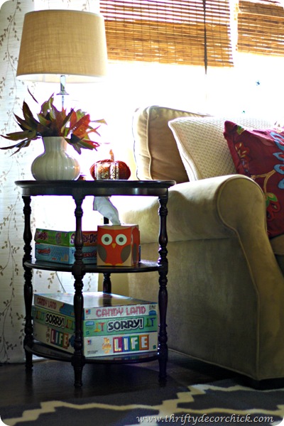 accessorizing end table