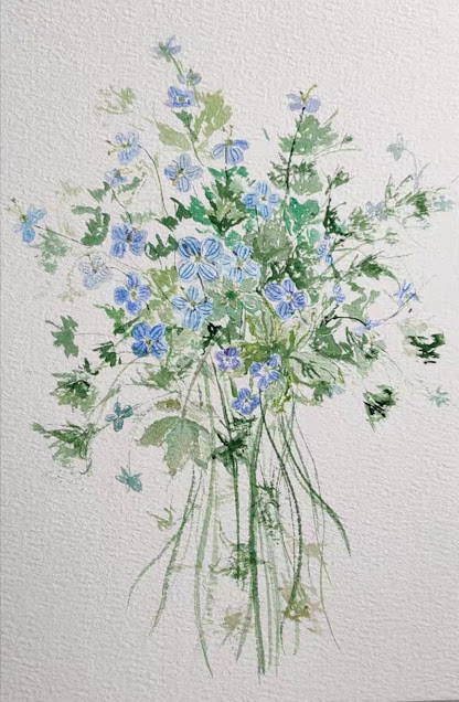 12 Watercolor flowers 6tips about Watercolor skills