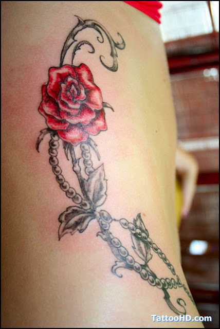 Rose Drawing Tattoo