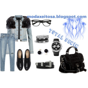 imagen look total denim otoño-invierno 2015/2016