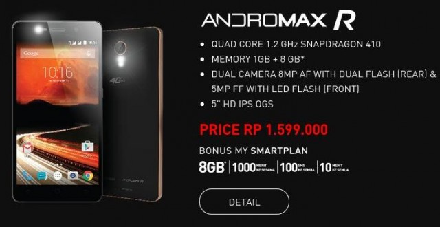 Smartphone 4G Murah Dari Smartfren: Andromax R