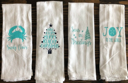 Coastal Christmas Towels Beachy Towel Ideas