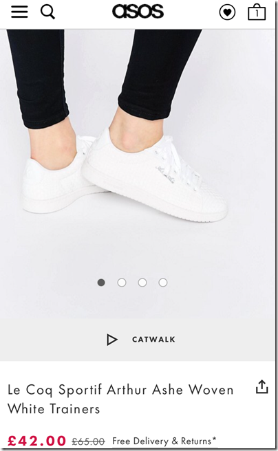 Le Coq Sportif Arthur Ashe Woven on asos