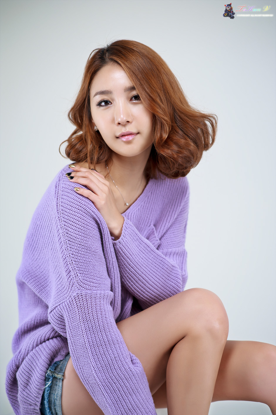 Bang Eun Young Sexy in Purple  Korean Models Photos Gallery