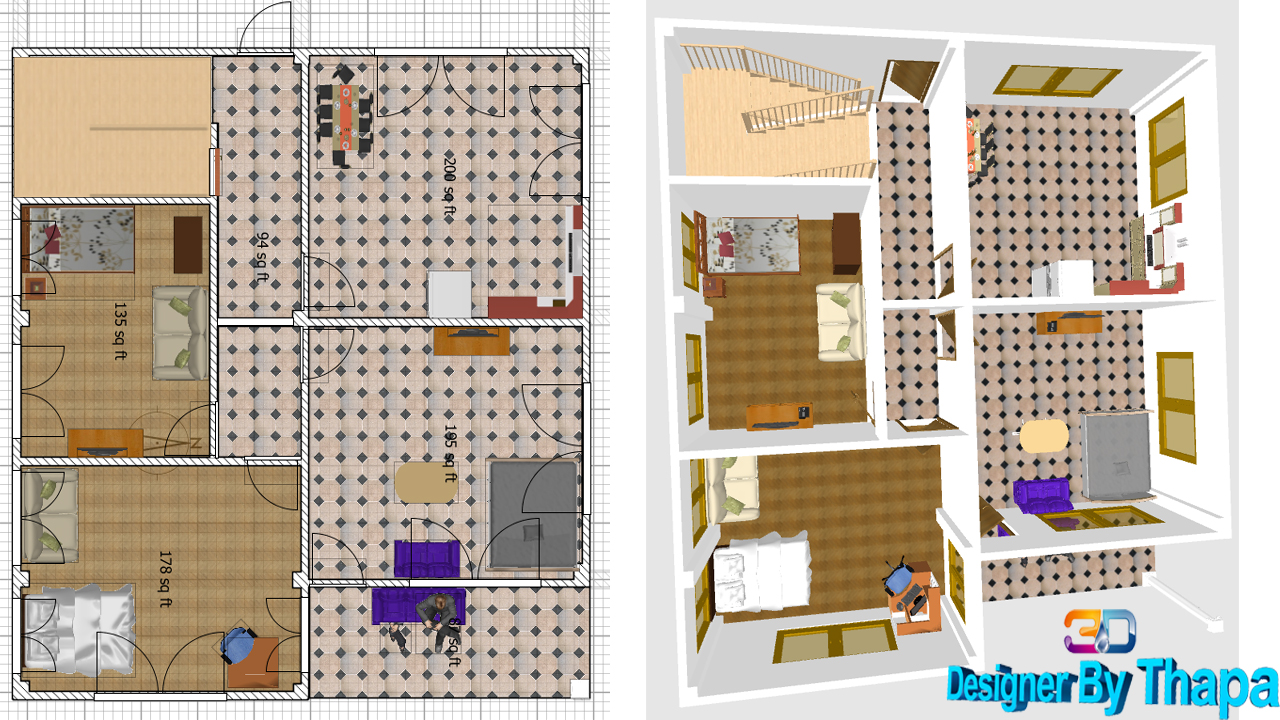How to Create 1st Floor in Sweet Home 3D free interior ...