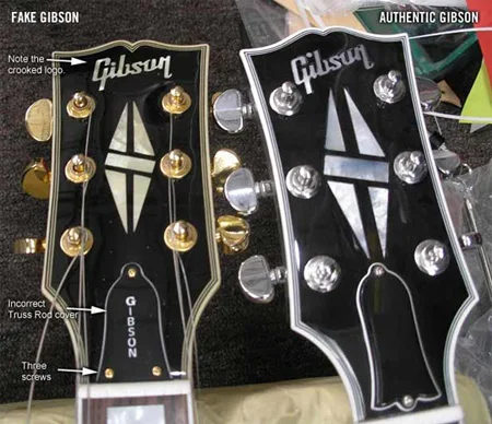 Gitar gibson asli vs palsu