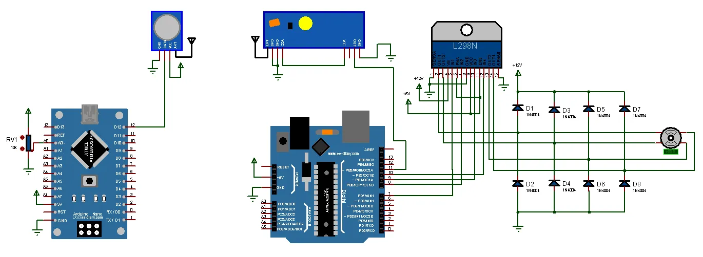 Wireless Stepper Control with Potentiometer with 433MHz RF module & Arduino