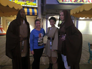 Me posing with some Jedi during the runDisney Star Wars 10k race