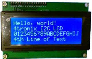 Lcd LCD Module for Arduino 20 x 4, White on Blue