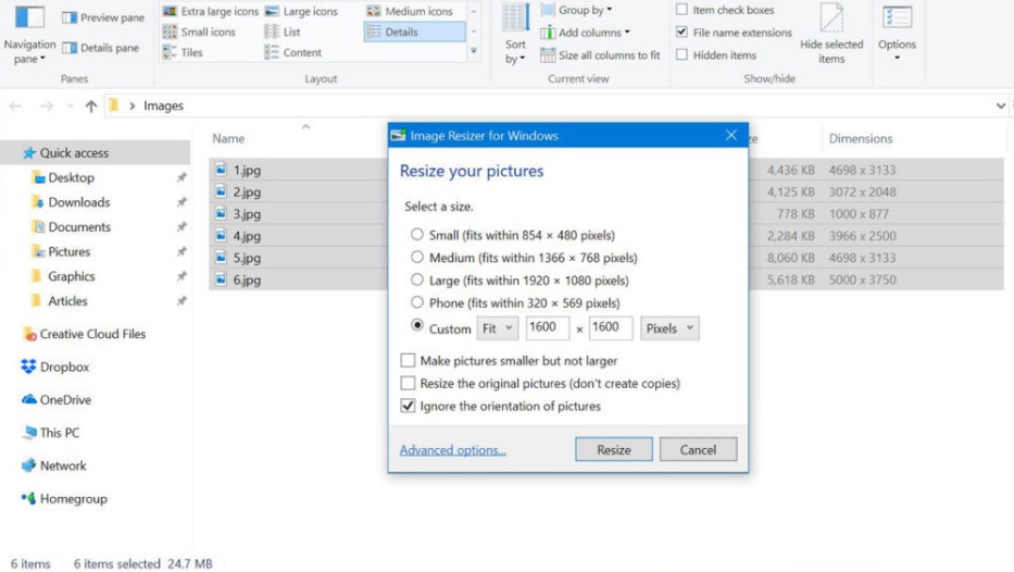 Cara Mengubah Beberapa Ukuran Gambar Sekaligus Di Windows 10