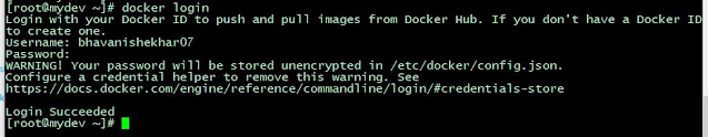 docker login