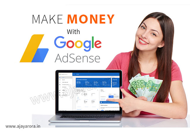 How to Make Money Online Without Paying Anything - Google adsense