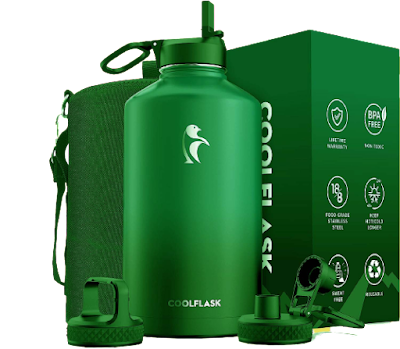 Coolflask 128 oz Gallon Water Bottle