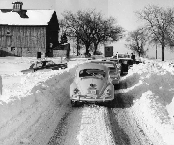 Fotografías de la tormenta de nieve de Chicago en 1967