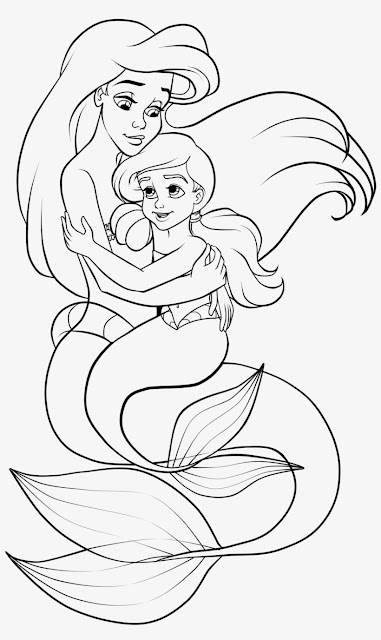 Best free beautiful mermaid coloring pages