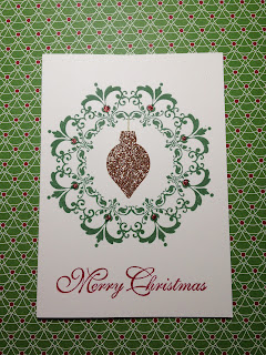 Greetings of the Season and Champagne Glimmer paper