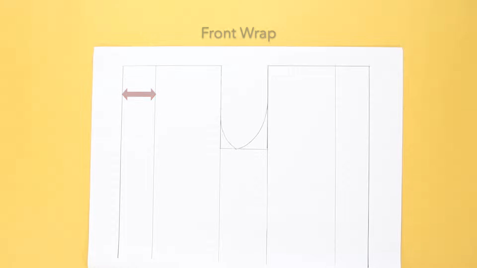 Wrap Pants Sewing Pattern - Front Wrap