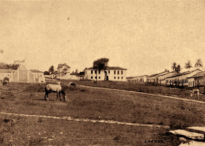 Largo do Chafariz, em 1911 - Museu das Bandeiras