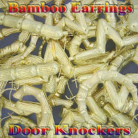 Gold Bamboo Earring