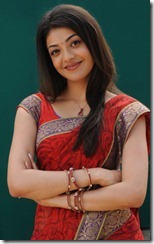 Brindavanam Heroine Kajal Hot Saree Stills