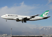 This particular flight was a Mahan Air Boeing 747, similar to the one . (ep mne mahan airlines boeing planespottersnet )