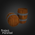 FREE 3D MODEL - Low Poly Wooden Barrel