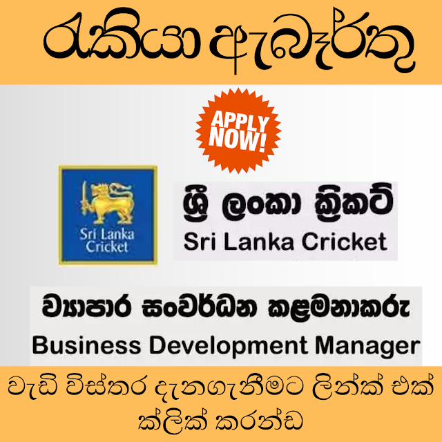 Business Development Manager - Sri Lanka Cricket