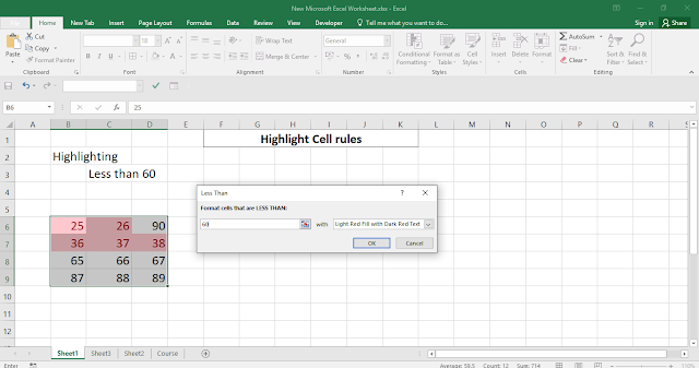 conditional formatting