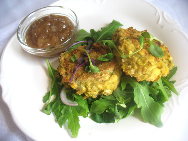 Savory Sage Green and Yellow Split Pea Rice Patties