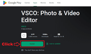 VSCO app for PC