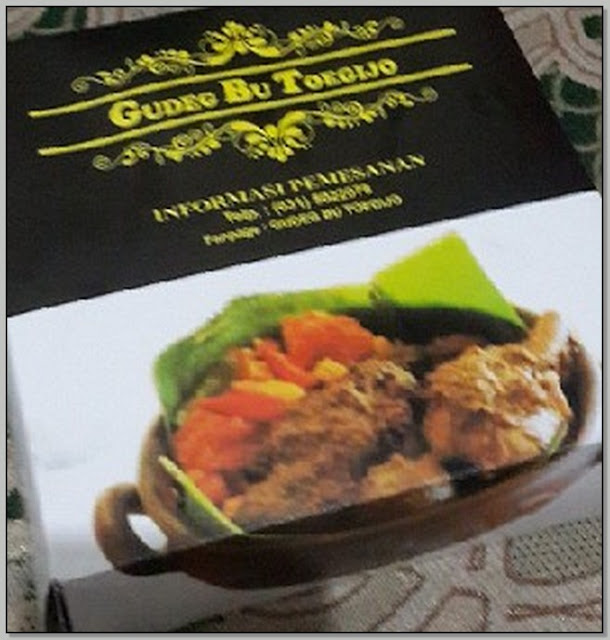 TEMPAT MAKAN ENAK DI SURABAYA: ”GUDEG BU TOEGIJO”