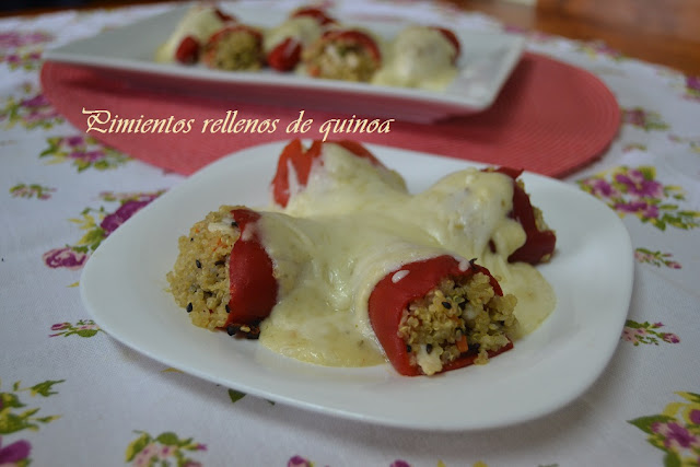 PIMIENTOS DE PIQUILLO RELLENOS DE QUINOA