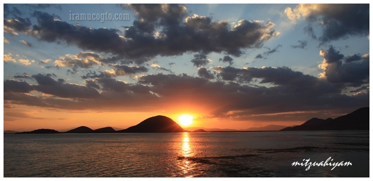 atardecer en laguna de cuitzeo iramuco