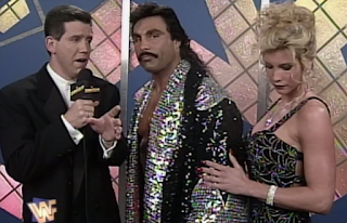 WWF / WWE SUMMERSLAM 1996 - Wildman Marc Mero and Sable talk about Mero's match with Goldust