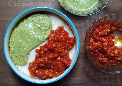 idli and chutneys 