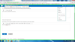 Add Signature to new Hotmail site which look like outlook