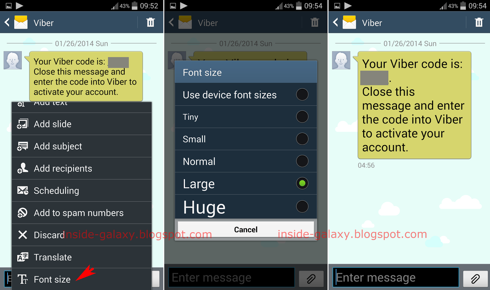 ... S4: How to Change Font Size in Messaging App in Android 4.4 Kitkat