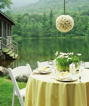 Table Setup For Wedding Reception