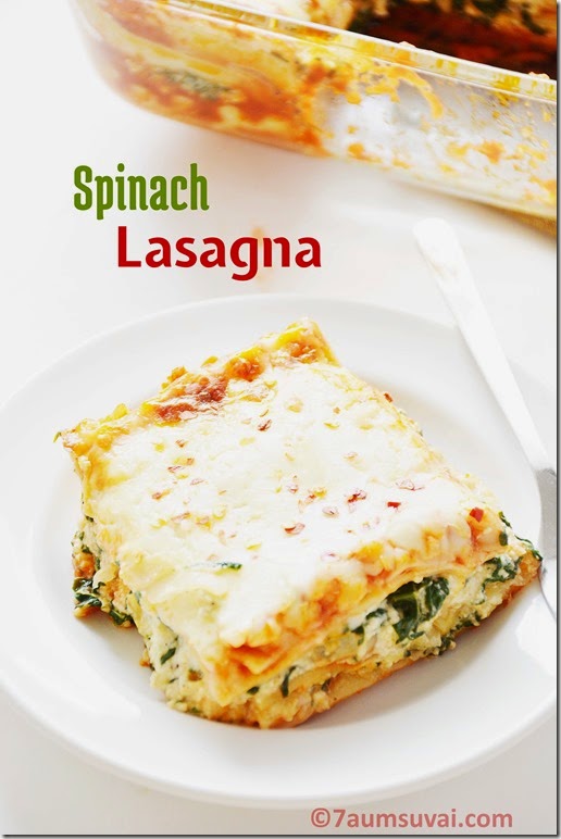 Spinach lasagna / lasagne