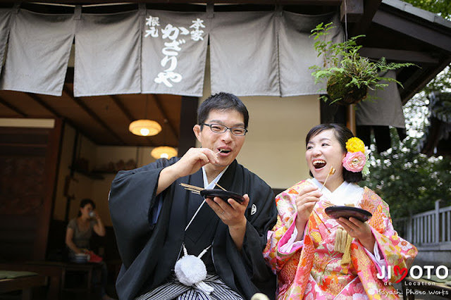 京都前撮りロケーション撮影｜あぶり餅