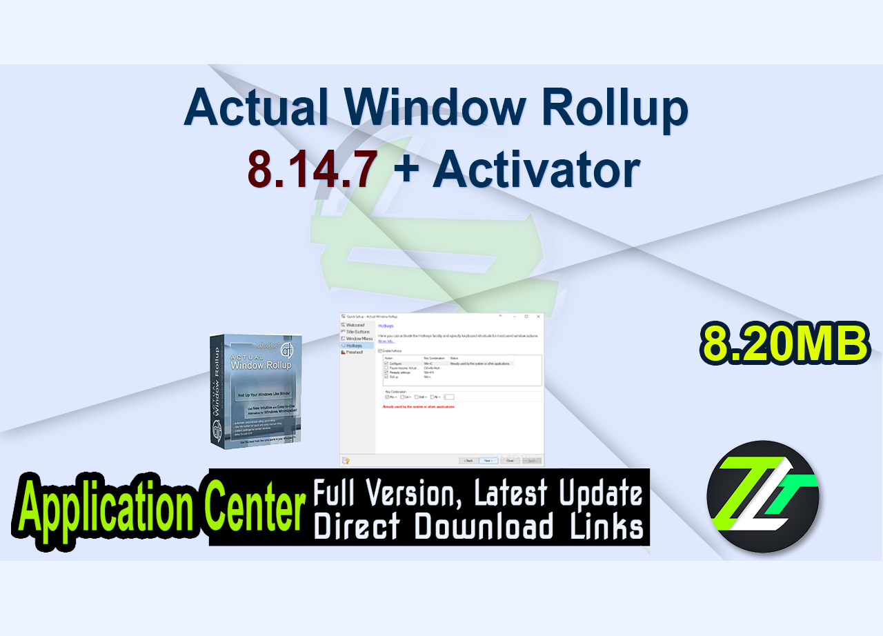 Actual Window Rollup 8.14.7 + Activator
