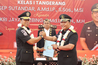 Fikri Jaya Soebing Resmi Menjabat Kepala Lapas kelas 1 Tangerang