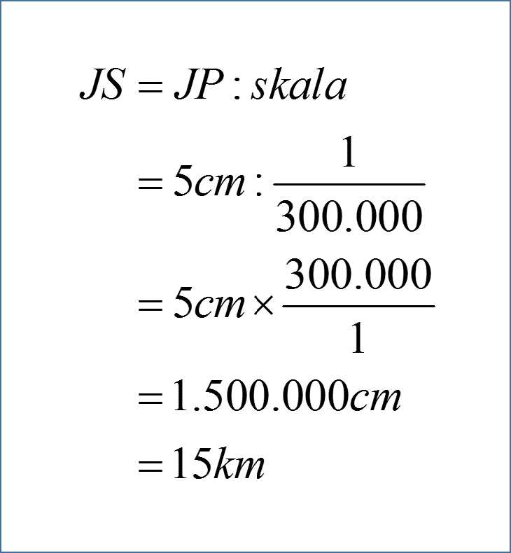 2 Soal Mencari Jarak Sebenarnya Pada Skala Terbaru