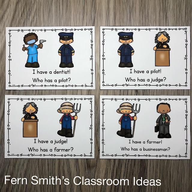 Click Here to Download this Community Helpers I Have, Who Has? Card Game Resource Bundle for Your Class Today!