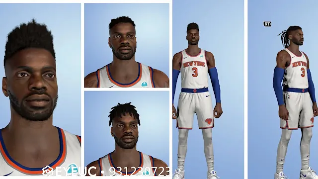 NBA 2K24 Nerlens Noel Cyberface Update (2 Hairstyles)
