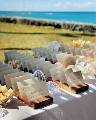 Fun and creative seating card ideas from Martha Stewart Weddings