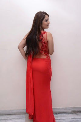 Nikitha Hot Saree Stills