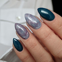  Indigo Glam Mom & Cosmetics Zone 234, 025 i PST2 - marble nails/stone effect nails